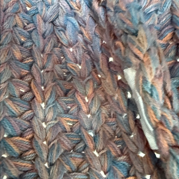 Free People‎ Chunky Knit Cotton blend Crop Purple Hoopla Sweater Vest XS - Picture 6 of 12